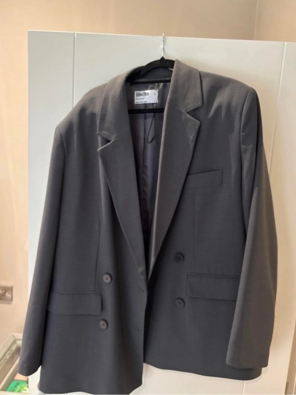 Primark Women’s Double-Breasted Charcoal Gray Blazer